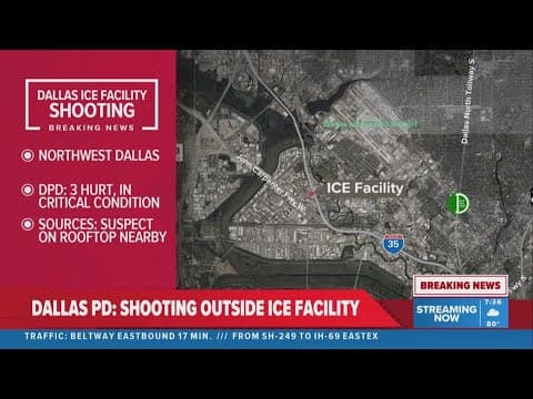 3 critically hurt shooting at Dallas ICE facility, shooter found dead, sources say