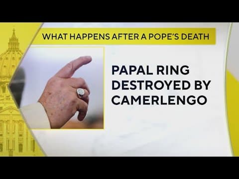 What happens when a Pope dies?