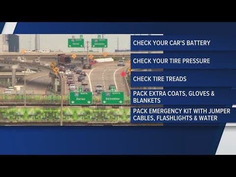 Traveling during Texas' winter storm? Here are some tips to keep you safe on the road