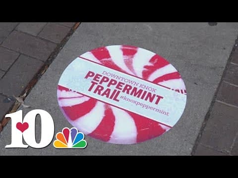 Walk the “Peppermint Trail” downtown