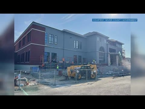 New Rex Henry Ogle Courts Building construction in Sevier County is underway