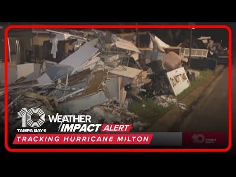 Debris remains in part of Shore Acres ahead of Hurricane Milton