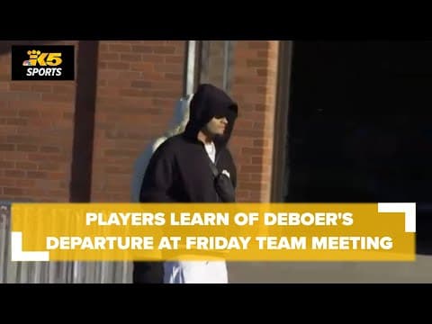 Players learn of Kalen DeBoer's departure at team meeting on Friday
