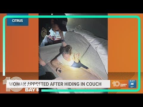 Woman wanted in Citrus County found hiding in her couch