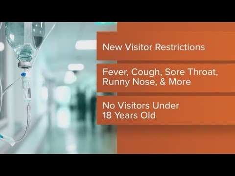 Central Indiana hospitals implement temporary restrictions for visitors
