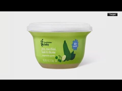 Baby food sold at Target recalled over high levels of lead