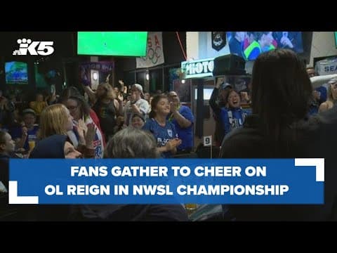 Fans gather to cheer on OL Reign, rally for Megan Rapinoe