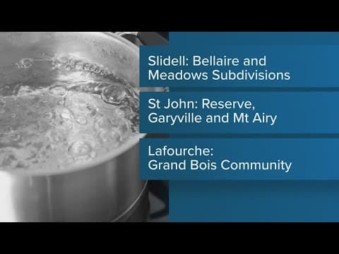 Boil water advisories and water issues are still in effect for some areas