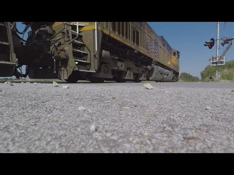 North Texas community landlocked by trains