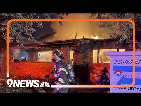 Firefighters battle early morning house fire in Denver