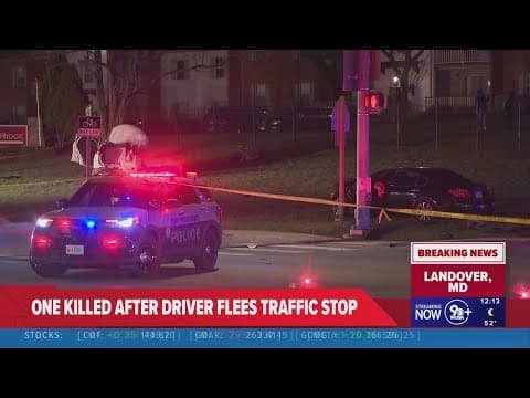 Adult killed, child injured after driver flees traffic stop in Landover, Maryland