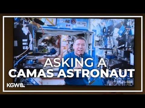 Camas High School students speak with hometown NASA astronaut aboard the ISS