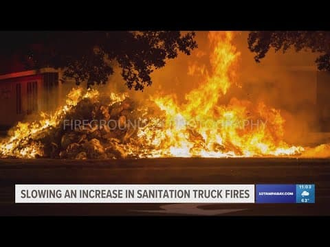 St. Pete sees increase in sanitation truck fires