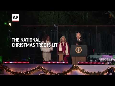Biden lights the National Christmas Tree