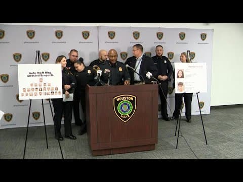 HPD announces several arrests in "major auto theft ring"