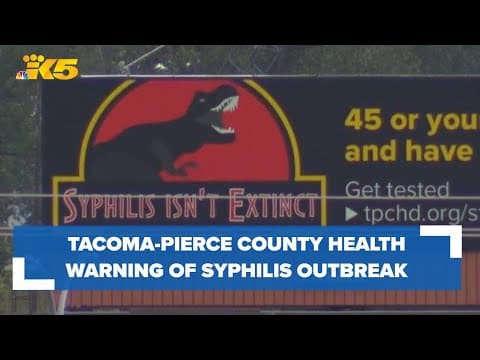 Tacoma-Pierce County Health warns of syphilis outbreak