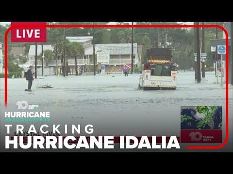 Crystal River flooding from Hurricane Idalia after storm surge