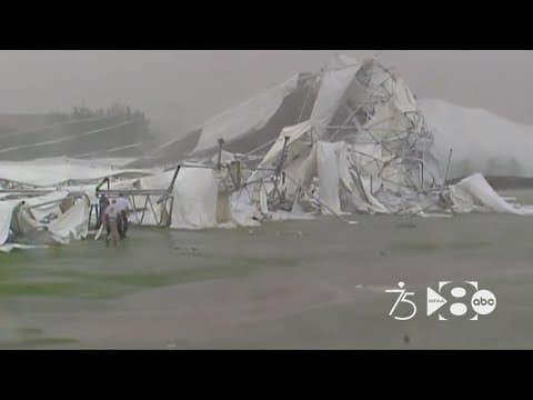 WFAA 75th anniversary: Looking back at the Dallas Cowboy practice bubble collapse in 2009