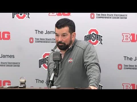 Ryan Day reacts to Ohio State's No. 1 spot in College Football Playoff ranking