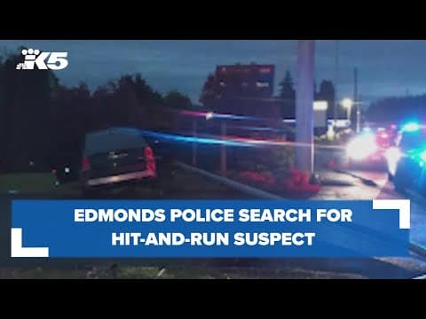 Edmonds police search for hit-and-run suspect