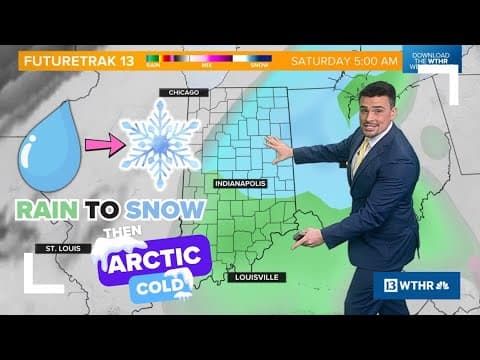 Rain to some accumulating snow possible Saturday morning across Indiana