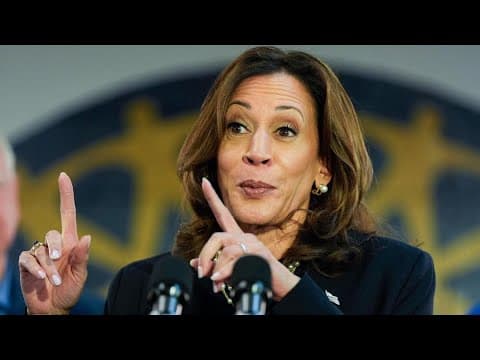 Harris speaks at UAW Local 900 in Wayne, Michigan (August 8, 2024)