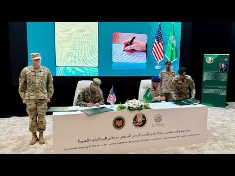 Indiana National Guard signs state partnership with Saudi Arabia