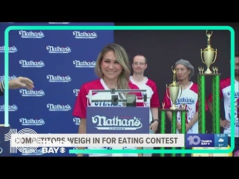 The reigning woman's hot dog-eating champ is a Tampa Bay-area native