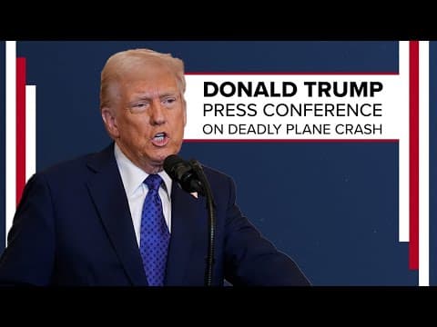 LIVE: President Trump speaks after deadly Washington, D.C. plane crash