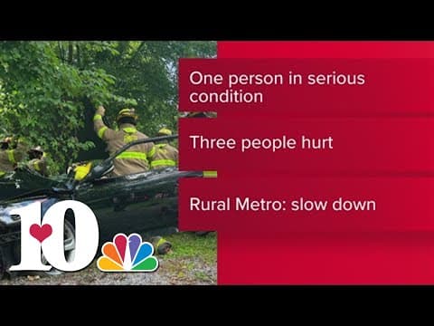 Rural Metro pulls two people out of 'serious' car crash on Wallace Rd., three taken to hospital