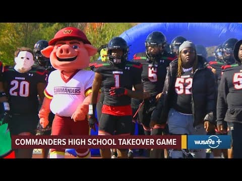 Washington Commanders take over H.D. Woodson homecoming football game
