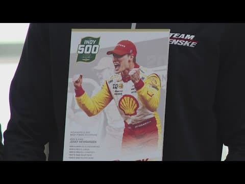 2-time Indy 500 winner Josef Newgarden unveils 2025 race ticket