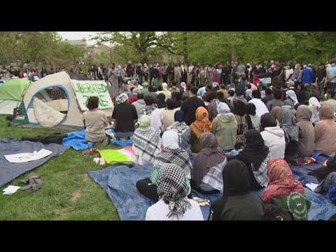 IU students return for protests of Israel-Hamas war