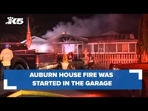 Auburn house fire started in garage