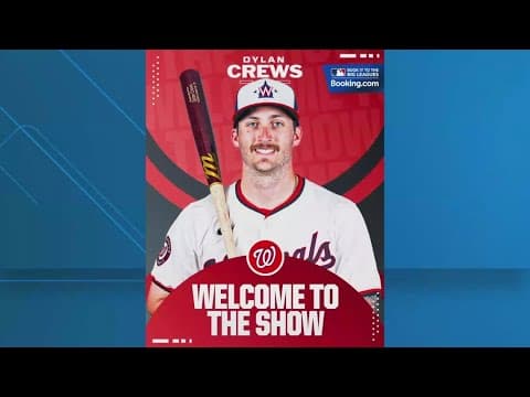 Dylan Crews makes MLB debut with the Washington Nationals