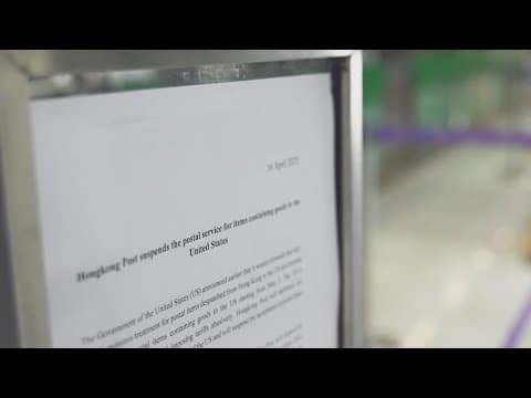 USPS suspends shipments to Hong Kong