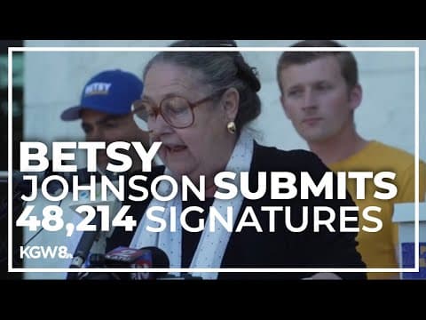 Betsy Johnson submits required signatures to be on the November ballot