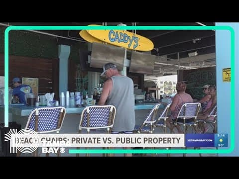 Should Caddy's be allowed to put furniture on the beach?