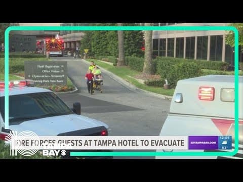 Fire at Tampa's Grand Hyatt Hotel sends 9 to hospital