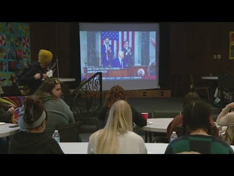 President Donald Trump addresses Congress, prompting reaction from local leaders