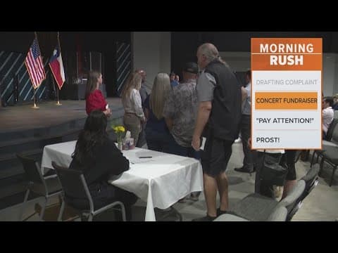 Gov. Greg Abbott continues to hand out checks to victims of the Hill Country flood