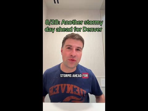 Another stormy day ahead for Denver