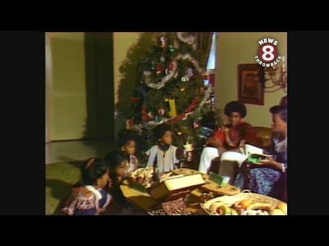 San Diego family celebrating Kwanzaa in 1979