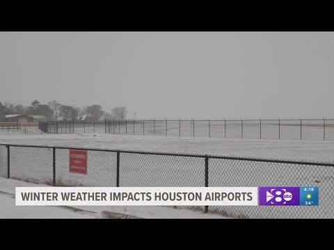 Winter storm covers Houston in snow Tuesday morning