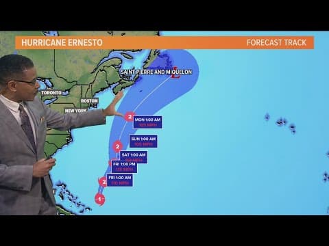 Hurricane Ernesto: Latest forecast, path, and updates