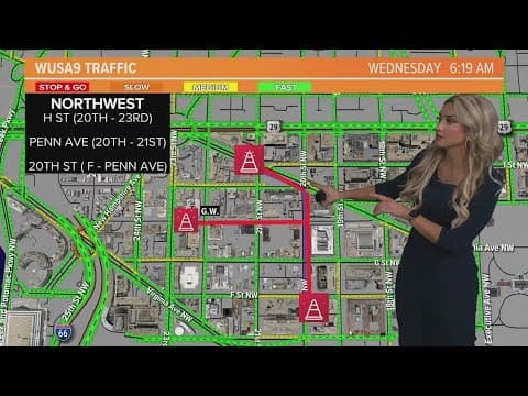 Road closures in place Wednesday morning as police clear encampment on GWU campus