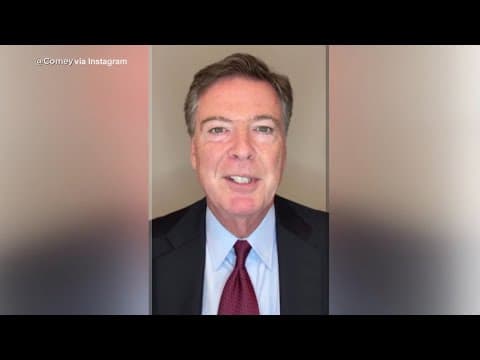 Former FBI Director Comey responds to federal indictment