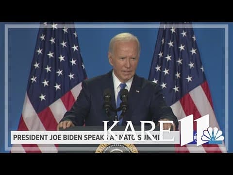 Biden addresses the calls for him to drop out of election