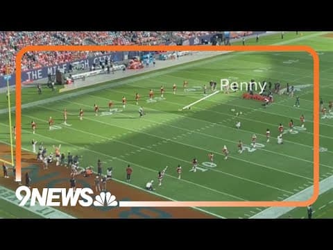 9NEWS weatherman's corgi races in Broncos halftime show