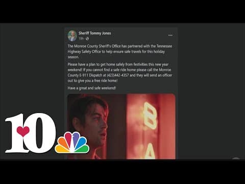 Monroe County sheriff offers safe rides home during New Year's celebrations